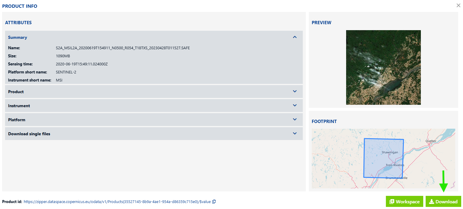 Data download step 3.